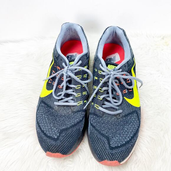 Nike 13 Mens Air Zoom Structure 18 Magnet Grey Volt Running Shoes - Picture 6 of 10